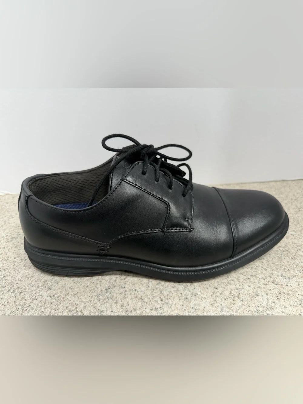 NUNN BUSH Comfort Gel Leather Oxford Walking Shoes - Men's Size 8.5 - Black
